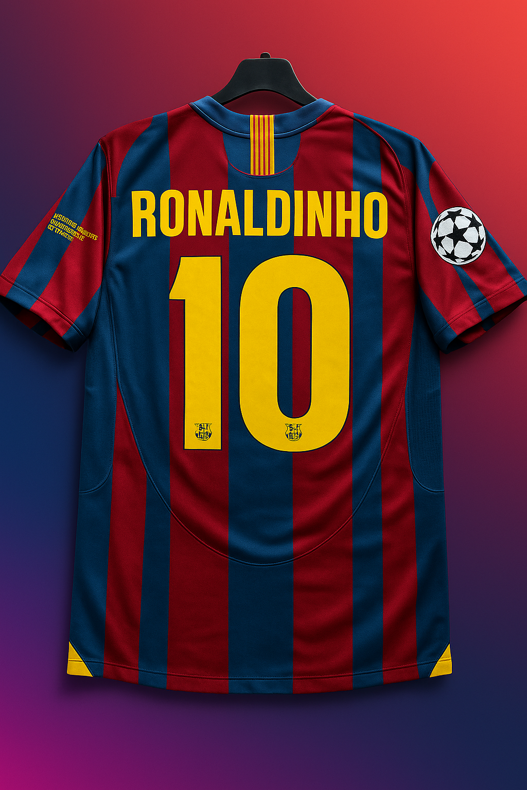 2006 Barca Final Ronaldinho Vintage FC Barcelona Jersey