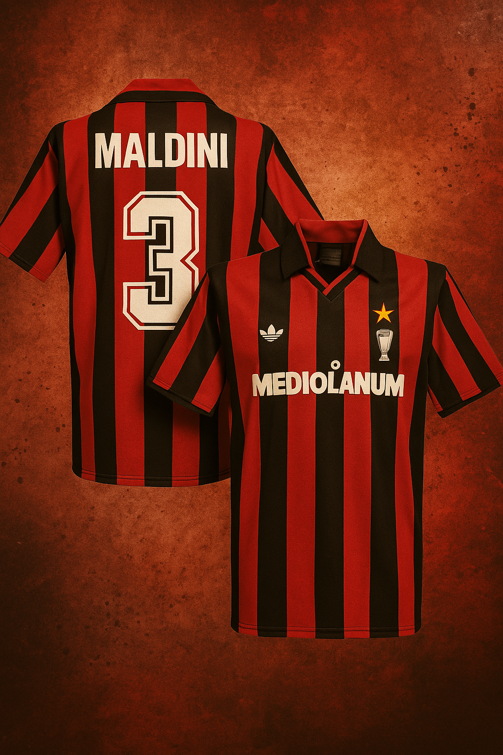 Retro Paolo Maldini AC Milan 1990–1992 Jersey