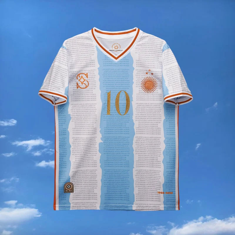 Argentina-Newspaper Football Jersey - HISTORY