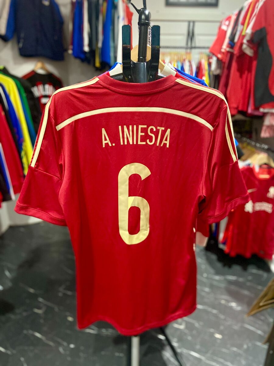 Andrés Iniesta Spain #6 Jersey